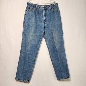 BUGLE BOY 750 Vintage Unisex Baggy Tapered Easy Fit Size 38W 32 IN Exc. Condit.